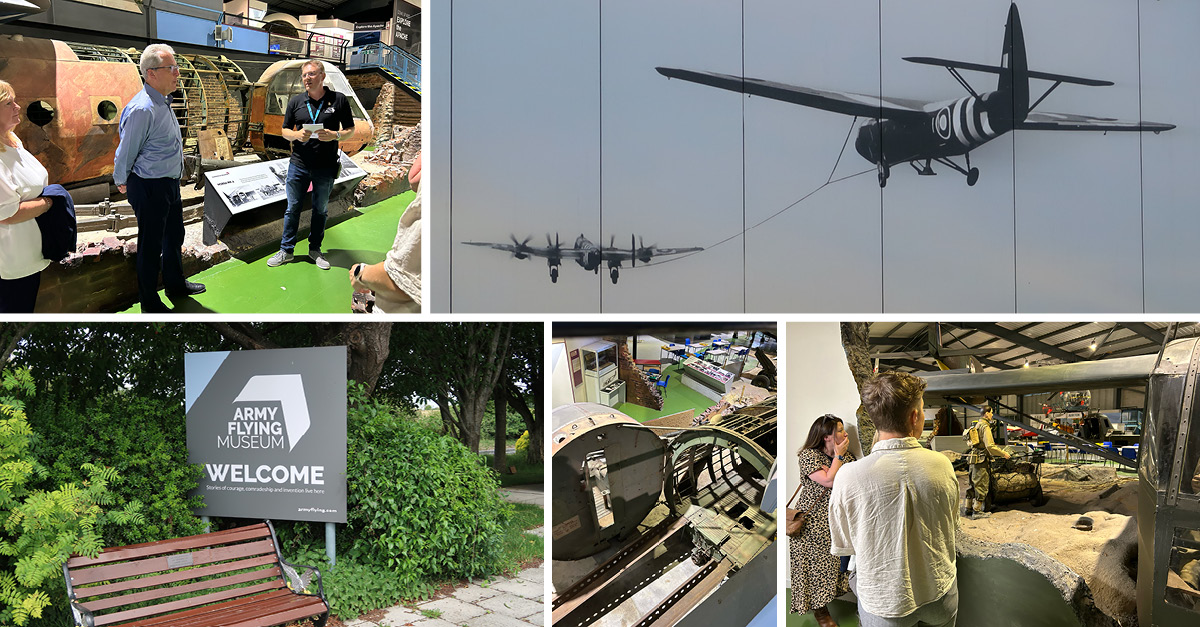 Navigation by numbers – IS Accountancy team visits the home of the Horsa Glider, The Army Flying Museum
