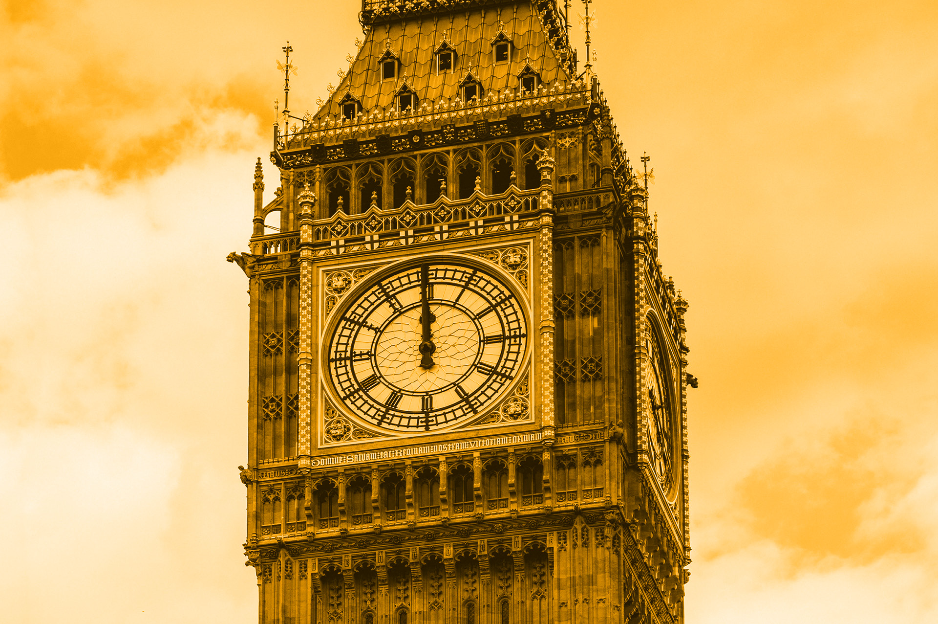 Big Ben strikes 12 - an apt reminder for Self Assessment Tax Return to HMRC is due 31 January